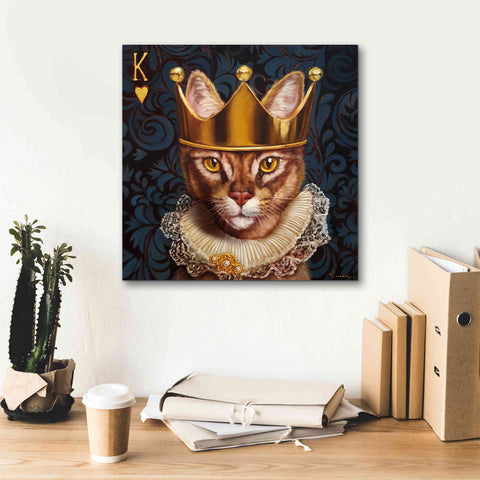 Image of 'King of Hearts' by Lucia Heffernan, Canvas Wall Art,18x18