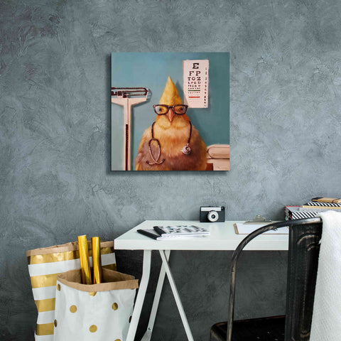 Image of 'Featherologist' by Lucia Heffernan, Canvas Wall Art,18x18