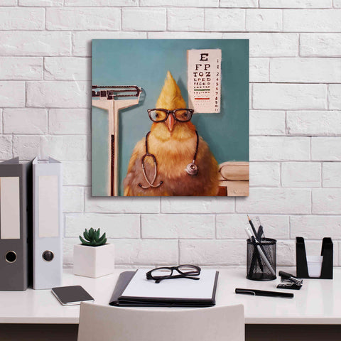 Image of 'Featherologist' by Lucia Heffernan, Canvas Wall Art,18x18