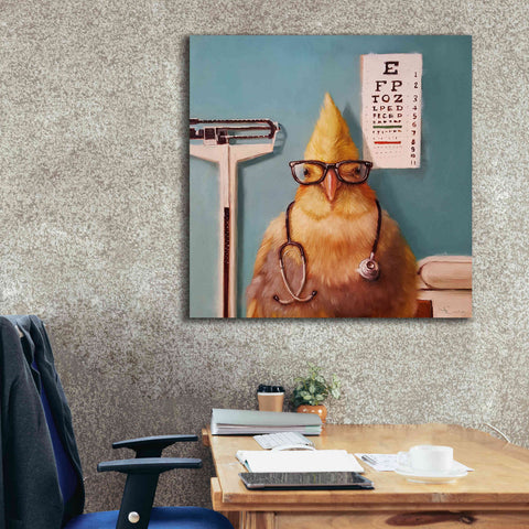 Image of 'Featherologist' by Lucia Heffernan, Canvas Wall Art,37x37