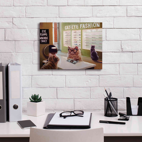Image of 'Feline Optical' by Lucia Heffernan, Canvas Wall Art,16x12
