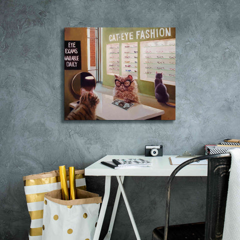 Image of 'Feline Optical' by Lucia Heffernan, Canvas Wall Art,24x20