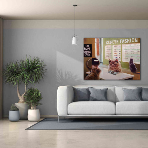 Image of 'Feline Optical' by Lucia Heffernan, Canvas Wall Art,54x40