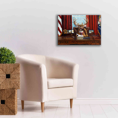 Image of 'The Buck Stops Here' by Lucia Heffernan, Canvas Wall Art,26x18