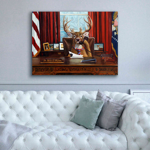 Image of 'The Buck Stops Here' by Lucia Heffernan, Canvas Wall Art,54x40
