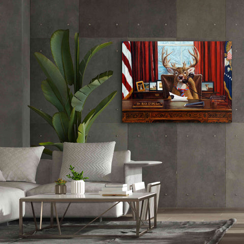 Image of 'The Buck Stops Here' by Lucia Heffernan, Canvas Wall Art,54x40