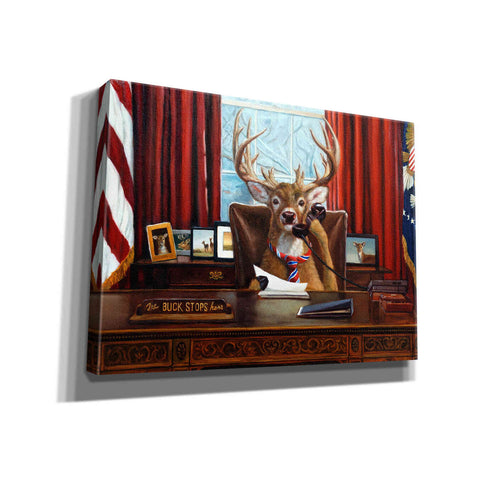 Image of 'The Buck Stops Here' by Lucia Heffernan, Canvas Wall Art