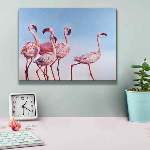Image of 'Pink Ladies' by Lucia Heffernan, Canvas Wall Art,16x12