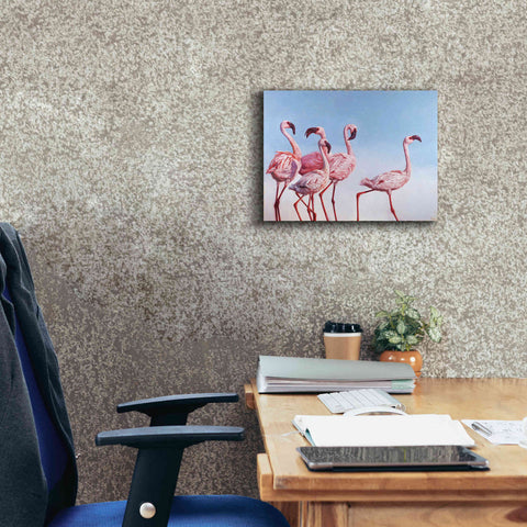 Image of 'Pink Ladies' by Lucia Heffernan, Canvas Wall Art,16x12