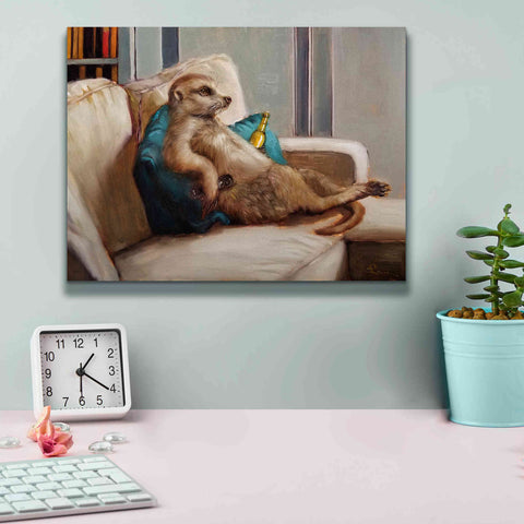 Image of 'Couch Potato' by Lucia Heffernan, Canvas Wall Art,16x12