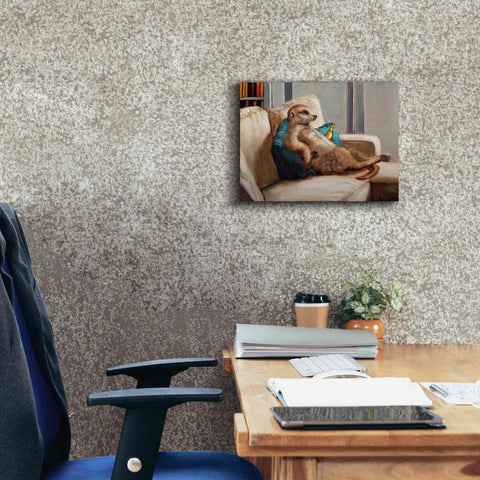 Image of 'Couch Potato' by Lucia Heffernan, Canvas Wall Art,16x12