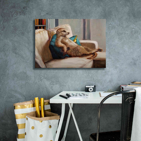 Image of 'Couch Potato' by Lucia Heffernan, Canvas Wall Art,26x18
