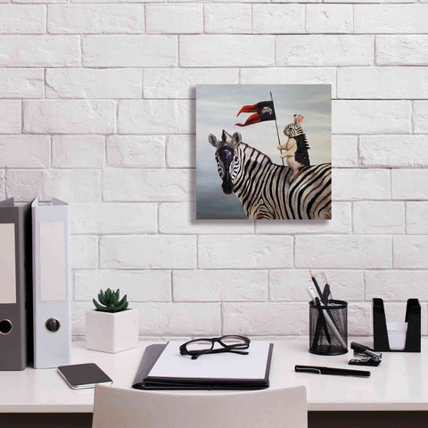 Image of 'Striped Warrior' by Lucia Heffernan, Canvas Wall Art,12x12