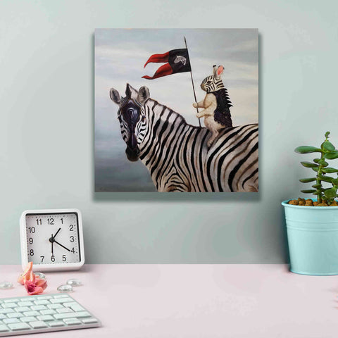 Image of 'Striped Warrior' by Lucia Heffernan, Canvas Wall Art,12x12