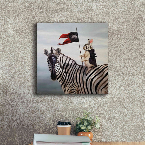 Image of 'Striped Warrior' by Lucia Heffernan, Canvas Wall Art,18x18