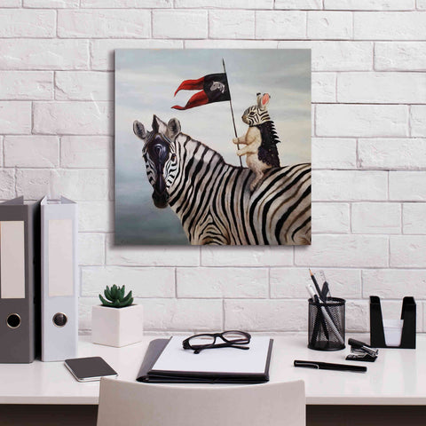 Image of 'Striped Warrior' by Lucia Heffernan, Canvas Wall Art,18x18