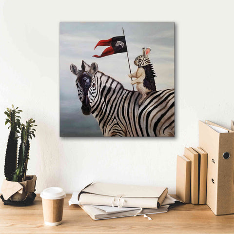 Image of 'Striped Warrior' by Lucia Heffernan, Canvas Wall Art,18x18