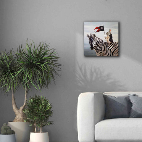 Image of 'Striped Warrior' by Lucia Heffernan, Canvas Wall Art,18x18