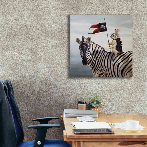 Image of 'Striped Warrior' by Lucia Heffernan, Canvas Wall Art,26x26