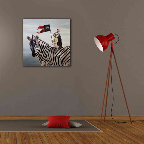 Image of 'Striped Warrior' by Lucia Heffernan, Canvas Wall Art,26x26