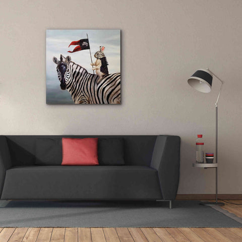 Image of 'Striped Warrior' by Lucia Heffernan, Canvas Wall Art,37x37