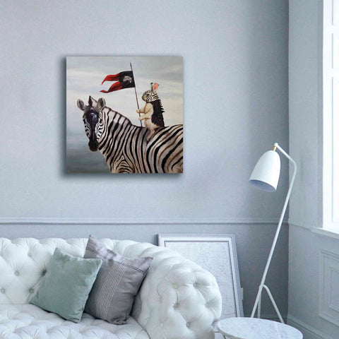 Image of 'Striped Warrior' by Lucia Heffernan, Canvas Wall Art,37x37