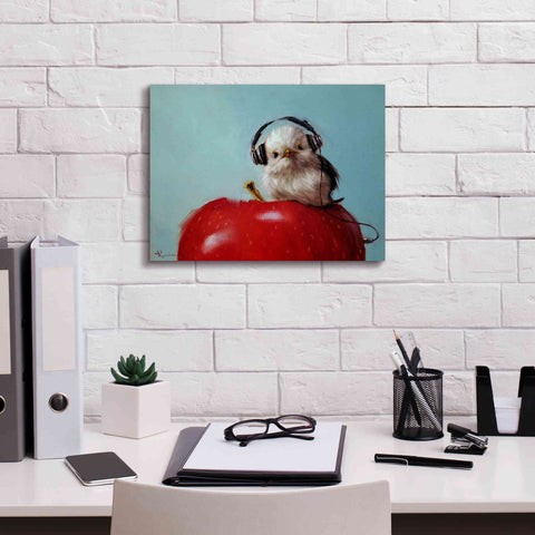 Image of 'Apple Music' by Lucia Heffernan, Canvas Wall Art,16x12