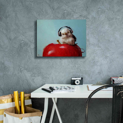 Image of 'Apple Music' by Lucia Heffernan, Canvas Wall Art,16x12