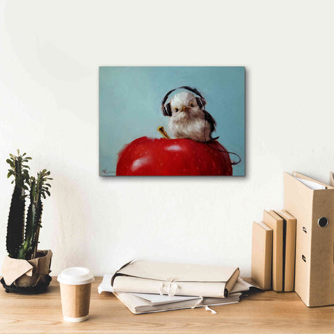 Image of 'Apple Music' by Lucia Heffernan, Canvas Wall Art,16x12
