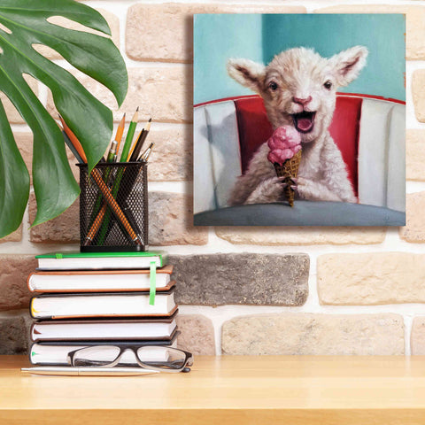 Image of 'Kiddie Cone' by Lucia Heffernan, Canvas Wall Art,12x12