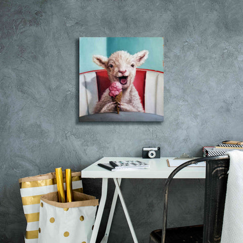 Image of 'Kiddie Cone' by Lucia Heffernan, Canvas Wall Art,18x18