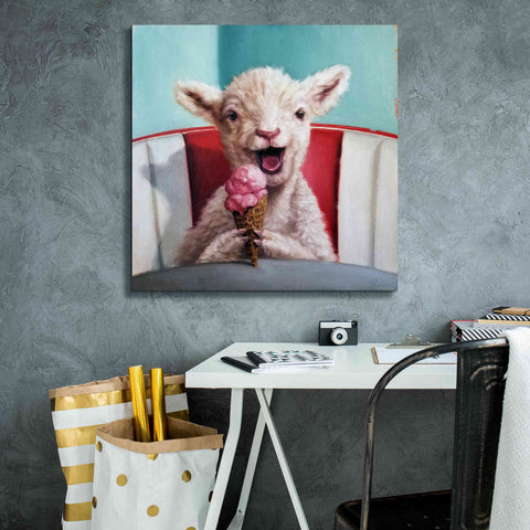 Image of 'Kiddie Cone' by Lucia Heffernan, Canvas Wall Art,26x26