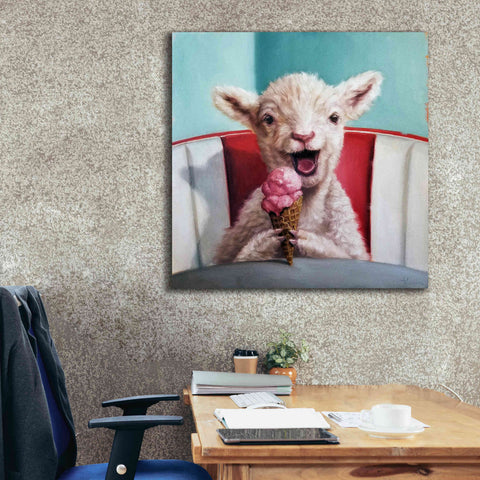 Image of 'Kiddie Cone' by Lucia Heffernan, Canvas Wall Art,37x37