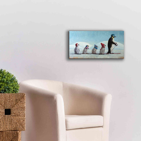 Image of 'Ski School' by Lucia Heffernan, Canvas Wall Art,24x12