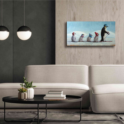 Image of 'Ski School' by Lucia Heffernan, Canvas Wall Art,40x20