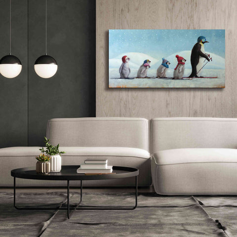 Image of 'Ski School' by Lucia Heffernan, Canvas Wall Art,60x30
