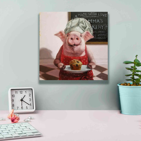 Image of 'Pinkies Bakery' by Lucia Heffernan, Canvas Wall Art,12x12