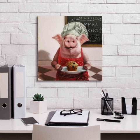 Image of 'Pinkies Bakery' by Lucia Heffernan, Canvas Wall Art,18x18