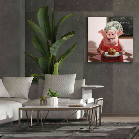 Image of 'Pinkies Bakery' by Lucia Heffernan, Canvas Wall Art,37x37