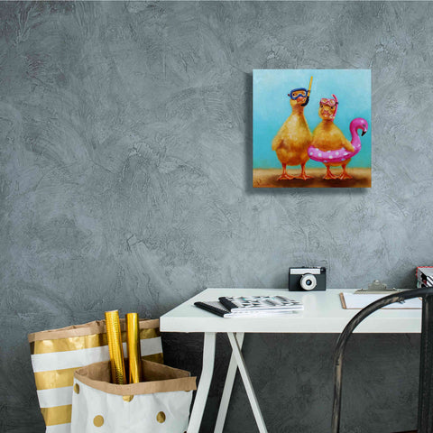 Image of 'Pool Party' by Lucia Heffernan, Canvas Wall Art,12x12