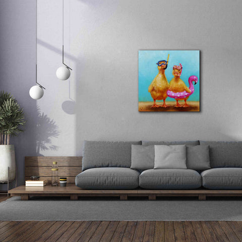 Image of 'Pool Party' by Lucia Heffernan, Canvas Wall Art,37x37