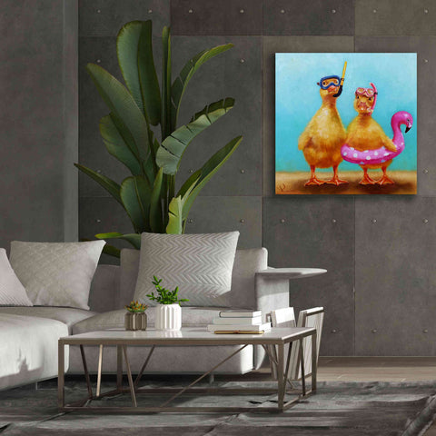 Image of 'Pool Party' by Lucia Heffernan, Canvas Wall Art,37x37
