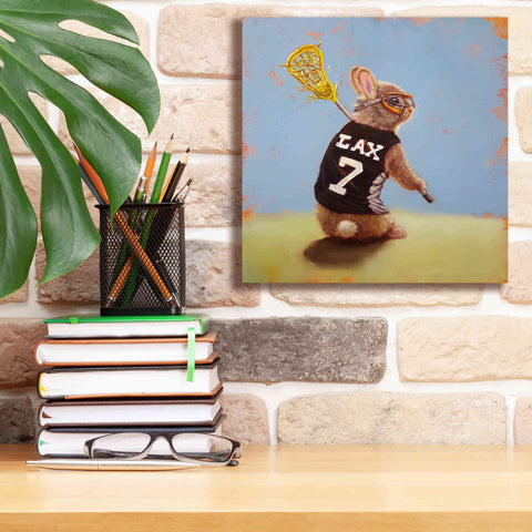 Image of 'Lax Bunny' by Lucia Heffernan, Canvas Wall Art,12x12