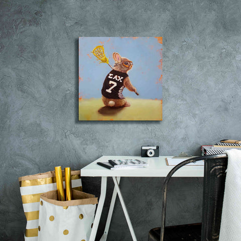 Image of 'Lax Bunny' by Lucia Heffernan, Canvas Wall Art,18x18