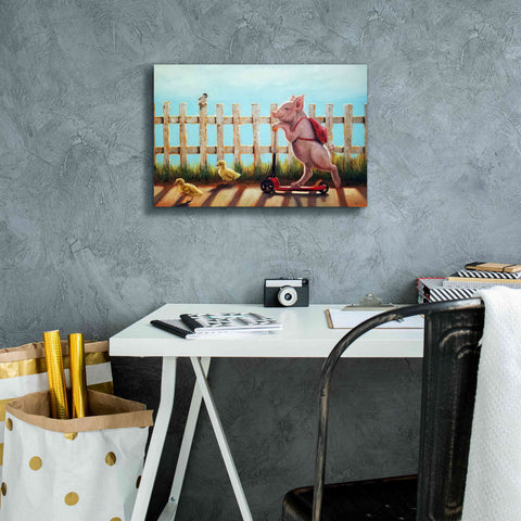 Image of 'Summer Stroll' by Lucia Heffernan, Canvas Wall Art,18x12