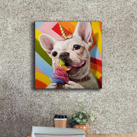 Image of 'Rainbow Party' by Lucia Heffernan, Canvas Wall Art,18x18