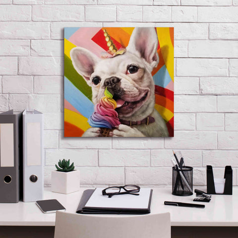 Image of 'Rainbow Party' by Lucia Heffernan, Canvas Wall Art,18x18