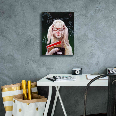 Image of 'Back to School - Mrs. Ewe' by Lucia Heffernan, Canvas Wall Art,12x16
