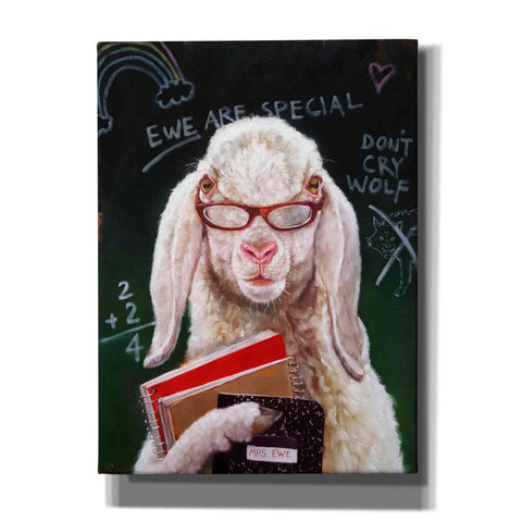 Image of 'Back to School - Mrs. Ewe' by Lucia Heffernan, Canvas Wall Art
