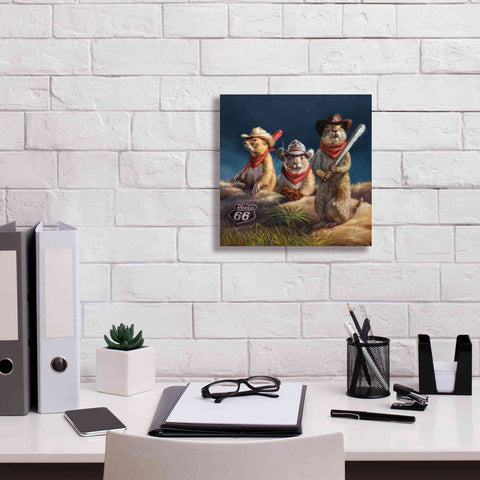 Image of 'Amarillo Sod Poodles' by Lucia Heffernan, Canvas Wall Art,12x12